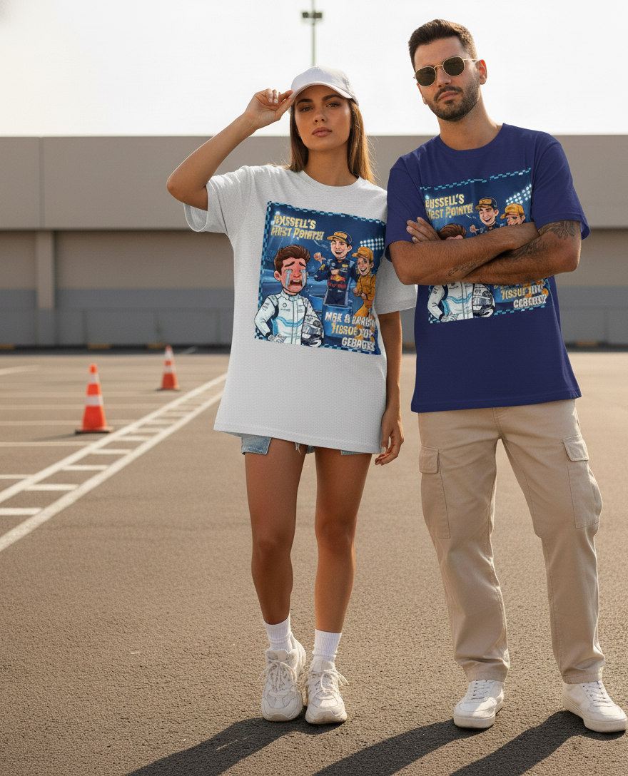 Russell Oversized Tee – Premium Cotton Unisex Classic T-Shirt