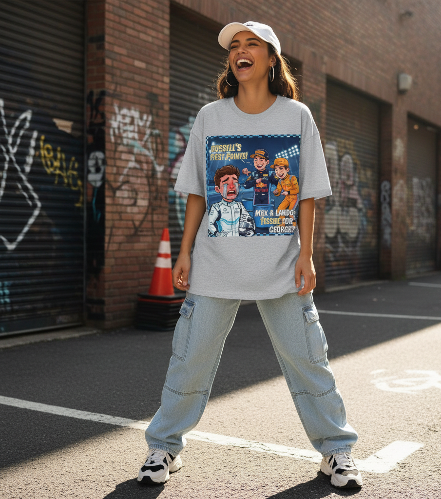 Russell Oversized Tee – Premium Cotton Unisex Classic T-Shirt